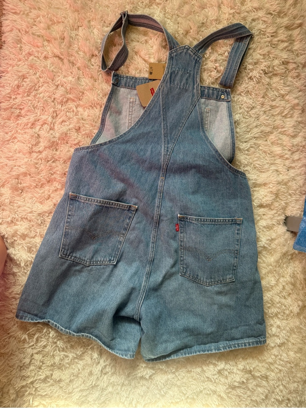 Levi’s Denim Short Overalls with Front Pocket - Light Blue - Picture 6 of 6